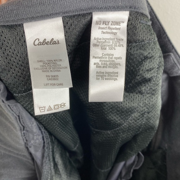 Cabela’s Gray Insect Defense No Fly Zone Guidegear Cargo outdoor Pants men’s XL - Picture 4 of 15